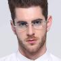 TERAISE Rimless Reading Glasses Fashion Diamond Cut Edge Design Anti-Blue Lens Spectacle Readers for Men(1.5X)