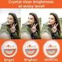 Bonita Lights Cell Phone Ring Light Rechargeable Selfie Ring Light for iPhone Portable Ipad Ring Light Clip On Phone Selfie Light LED Mini Ring Light for Smart Phone or Laptop Bonita Lights Cell Phone Ring Light Rechargeable Selfie Ring Light for iPhone Portable Ipad Ring Light Clip On Phone Selfie Light LED Mini Ring Light for Smart Phone or Laptop