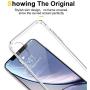 Humixx Crystal Clear iPhone XR Case,[Wireless Charging Supported] Bayer Material TPU Backboard Case with Soft Edges, Shockproof and Anti-Drop Protection Case Designed for Apple iPhone Xr(2017)-Clear