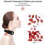 Neck Massager with Pulse Heat, Smart Cordless Cervical Vertebra Massager with 3 Modes 15 Speeds for Home, Car, Office, Outdoor and Gift