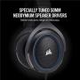 CORSAIR HS50 - Stereo Gaming Headset - Discord Certified Headphones - Designed to Work with Playstation 4 (PS4) - Blue