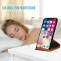 SAMDI Wood Cell Phone Stand, Smartphone Wood Dock for iPhone 7 8 X Plus, Samsung Galaxy S5 S7 S6, Android - (Black Walnut) SAMDI Wood Cell Phone Stand, Smartphone Wood Dock for iPhone 7 8 X Plus, Samsung Galaxy S5 S7 S6, Android - (Black Walnut)