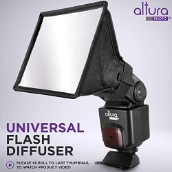 Flash Diffuser Light Softbox 6x5” by Altura Photo (Universal, Collapsible with Storage Pouch) for Canon, Yongnuo and Nikon Speedlight