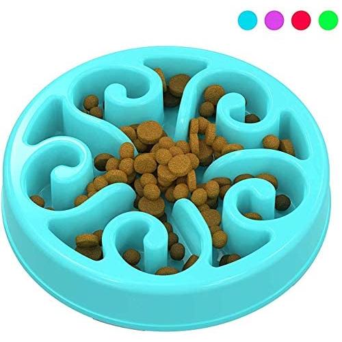 XINDINGLI Slow Feeder Dog Bowl Superwindly Eating Anti Gulp Cat Feeder Bowls Dog Feeders Medium Fun Foraging Dog Bowl Bloat Stop Dog Bowl (Slow Eat Interactive No Choking)