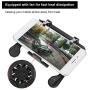 Bewinner1 Mobile Game Controller, Mechanical Gamepad Game Handle Gaming Grip for 4.7-6.0 inch Android/iOS Mobile Phone, Gaming Handle Grip with Fan for Fast Heat Dissipation