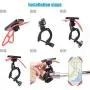 WixGear Universal Magnetic Bicycle & Motorcycle Handlebar Phone Holder for Cell Phones and GPS with Fast Swift-Snap Technology,