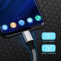 USB C Cable,PLmuzsz 5Pack (3/6/10FT) Type C Charger Cable,Nylon Braided Fast Charging Aluminum Housing Compatible with Samsung Galaxy,Google Pixel,LG,Huawei, TCL and Other USB Type c Cable Device