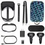HIJIAO Hard Travel Case for Oculus Quest VR Gaming Headset and Controllers Accessories Waterproof Shockproof Carring case (Blue)
