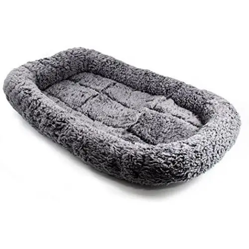 ALEKO PB103 Soft Plush Pet Bed Crate Cushion for Dogs Cats Machine Washable Indoor Outdoor 21 x 4 Inches Charcoal Gray ALEKO PB103 Soft Plush Pet Bed Crate Cushion for Dogs Cats Machine Washable Indoor Outdoor 21 x 4 Inches Charcoal Gray