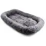 ALEKO PB103 Soft Plush Pet Bed Crate Cushion for Dogs Cats Machine Washable Indoor Outdoor 21 x 4 Inches Charcoal Gray ALEKO PB103 Soft Plush Pet Bed Crate Cushion for Dogs Cats Machine Washable Indoor Outdoor 21 x 4 Inches Charcoal Gray