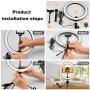 Ring Light with Stand 10.2" RingLight with Tripod Stand and Phone Holder Remote Control 3 Lighting Modes and 10 Lighting Levels of Dimmable RingLight Selfie Light for YouTube Video/Makeup/tiktok Shot