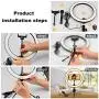 Ring Light with Stand 10.2" RingLight with Tripod Stand and Phone Holder Remote Control 3 Lighting Modes and 10 Lighting Levels of Dimmable RingLight Selfie Light for YouTube Video/Makeup/tiktok Shot