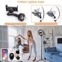 Endurax 10 Selfie Ring Light with Tripod Stand and Phone Holder for iPhone Android, Dimmable LED Circle Light O Ringlight for Makeup/TikTok/Video Recording/YouTube/Streaming with Bluetooth Shutter