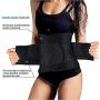 MOPIDICK Waist Trainer Belt - Unisex Waist Cincher, Postpartum Womens Slimming Body Shaper Belt, Adjustable Sport Girdle Belt (Black, Small)