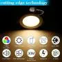 Smart LED Downlights Kit, Sumaote 10pcs 9W LED Recessed Lights WiFi & Bluetooth Smart phone Control RGBCW CCT 2700K-6500K Daylight Ceiling Lights with Smart Panel, Fits for Alexa, Google Home