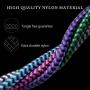 iPhone Charger Cable MFI Certified Cord 6ft Braided Charging Original Nylon USB Cords Fast Charge for iPhone 6 7 10 11 8 x se 6s Plus,iPad, iPod Long Cables Power Adapter Cargador 6 Foot - 4Pack