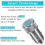 iPhone Car Charger, LUOSIKE 2.4A/5V AL-Alloy Dual USB Car Charger Adapter with 2-Pack 3FT Lightning Fast Charging Sync Cable Compatible with iPhone 11/XS/XR/X, 8/7/6S Plus/5S/SE2, iPad Pro/Air/Mini