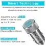 iPhone Car Charger, LUOSIKE 2.4A/5V AL-Alloy Dual USB Car Charger Adapter with 2-Pack 3FT Lightning Fast Charging Sync Cable Compatible with iPhone 11/XS/XR/X, 8/7/6S Plus/5S/SE2, iPad Pro/Air/Mini