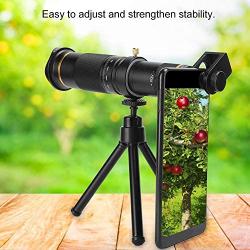 EBTOOLS Mobile Telephoto Telescope with Tripod, External High-Definition Dual-Adjustable Length 38X Telescope Easy to Install, Remove and Operate for Kids/Beginners