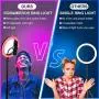 Powsure RGB LED Selfie Ring Light,16 Colors with Tripod Stand &Mirror Dimmable&Phone Holder&Remote Control for TikTok/YouTube/Video/Live Stream/Makeup/Photography Compatible with iPhone Android Powsure RGB LED Selfie Ring Light,16 Colors with Tripod Stand &Mirror Dimmable&Phone Holder&Remote Control for TikTok/YouTube/Video/Live Stream/Makeup/Photography Compatible with iPhone Android