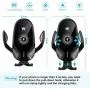 Rommisie Fast Wireless Car Charger Mount, Auto Clamping 10W 7.5W Qi Fast Charging Air Vent Phone Holder Compatible with iPhone Xs/Xs Max/XR/X/8/8 Plus, Samsung Galaxy S10/S9/S8 and More (Black)