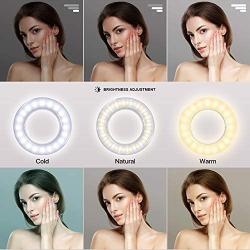 Upgraded Selfie Light for iPhone 3 Lighting Modes Rechargeable Adjustable Brightness 40 LED Ring Light Clip on Phone Camera LED Light Portable Led Circle Light