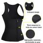 Rolewpy Women Sweat Neoprene Waist Trainer Hot Slimming Sauna Vest Tummy Control Body Shaper for Weight Loss