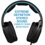 Stereo Gaming Headset PS4 Xbox One S, SADES SA920PLUS Noise Cancelling Over Ear Headphones with Mic, Bass, Soft Memory Earmuffs for PC Laptop Mac Nintendo Switch Games Mobile(Black Blue)