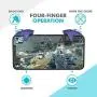 BOKA Shark Shape Pubg Triggers Cum Gamepad Joystick Compatible with All Smartphones - (Blue)