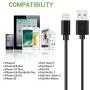 iPhone Charger Cable - Quntis 3Pack 6ft Lightning to USB A Certified Charger Cord Compatible with iPhone Xs Max XR X 8 Plus 7 Plus 6s Plus 5s SE iPad Pro iPod Airpods and More - Black