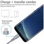 Micro USB Cable,Bynccea 6-Pack 3FT 3FT 3FT 6FT 6FT 6FT Cell Phone Charger Android Nylon Braided Fast Charging Cord Compatible with S6 S7 J3 J7 Fire One Silver