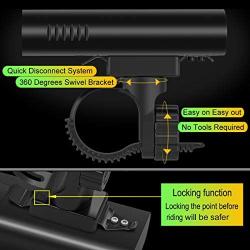 LIYOTD USB Rechargeable Bike Light Set Front and Back,6400 mAh Super Bright 1200 Lumen Bicycle Light,Easy to Mount Bike Headlight and Tail Light Road and MTB LED Cycling Accessories for Men and Women