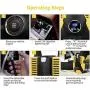 XinYu Portable Car Air Compressor Pump with Led Light, Digital Display Up to 150PSI Auto Shut-Off,DC 12V Tire Inflator with Long Cable for Car, Bicycle, Motorcycle,Ball and More.