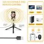 10.2" Ring Light with Stand and Phone Holder, 3 Lighting Modes and 11 Brightness Levels Selfie Ring Light, Ring Light for YouTube Video/Live Stream/Makeup/Photography, Compatible with iPhone Android 10.2" Ring Light with Stand and Phone Holder, 3 Lighting Modes and 11 Brightness Levels Selfie Ring Light, Ring Light for YouTube Video/Live Stream/Makeup/Photography, Compatible with iPhone Android
