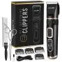 Dog Clippers Professional Heavy Duty Dog Grooming Clipper 3-Speed Low Noise High Power Rechargeable Cordless Pet Grooming Tools for Small & Large Dogs Cats Pets with Thick & Heavy Coats