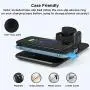 LETSCOM Wireless Charger,3 in 1 Qi-Certified 15W Fast Charging Station with QC3.0 Adapter for Apple Watch, AirPods, Wireless Charging Dock Compatible with iPhone 11/11 Pro/XS Max/XR/XS/X/iWatch Series