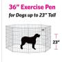 MidWest Homes for Pets Folding Metal Exercise Pen/Pet Playpen
