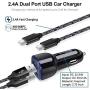 USB C Car Charger Adapter Compatible for Samsung Galaxy S20 A01 A21 A51 A11 A71 A91 A20 A20E S10 A41 M31 A20S A50S S20+ Plus Ultra A30 A40 A90,LG Stylo 6 G9 V60,Wall Charger Fast Charging Type C Cable
