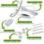 Madam Sew Sew Bright Sewing Machine LED Lighting Strip Dimmable Self-Adhesive USB Sewing Machine Light Illuminates Your Work Area for Sewing with Greater Attention to Detail and Accuracy
