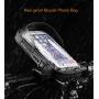 Waterproof Bike Phone Mount Bag 360° Rotatable Bicycle Handlebar Cellphone Case Holder Touch Screen Pouch w Card Slot Pockets for iPhone 11 XR 8 Galaxy A10 A20 S10 S9 Plus BLU Vivo XL4 Google Pixel 3a