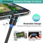 Magnetic Charging Cable [3-Pack,3ft/6ft/6ft], Oxyland Magnetic Phone Charger Cable, 3 in 1 Nylon Braided Cord USB Magnetic Cable Compatible with Mirco USB, Type C Smartphone and iProduct Device