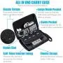 Carry and Storage Case Compatible with Nintendo 2DS - Pinowu Hard EVA Travel Storage Carrying Case Bag with Double Zipper and 8 Game Holders Compatible for Nintendo 2DS (Black)
