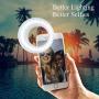 QIAYA Selfie Light Ring Lights LED Circle Light Cell Phone Laptop Camera Photography Video Lighting Clip On Rechargeable