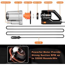 Car Vacuum, CHERYLON Portable Car Vacuum Cleaner High Power 150W/7500Pa for Car Interior Cleaning with Wet or Dry for Men/Women, 14.7 Ft Corded