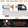 Car Vacuum, CHERYLON Portable Car Vacuum Cleaner High Power 150W/7500Pa for Car Interior Cleaning with Wet or Dry for Men/Women, 14.7 Ft Corded Car Vacuum, CHERYLON Portable Car Vacuum Cleaner High Power 150W/7500Pa for Car Interior Cleaning with Wet or Dry for Men/Women, 14.7 Ft Corded