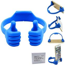 Honsky Universal Flexible Thumb Smartphone Stand Holder - Blue