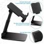 Foldable Portable Cell Phone Stand,Adjustable Height & Angle Smart Phone Holder for Desk,Case Friendly Sturdy Aluminum Metal Mobile Stand Compatible with iPhone11 Samsung Galaxy S10 & Tablets(6”-11”)