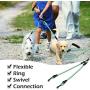 POLARHAWK Dual Dog Leash, Green Double Dog Walking & Trainning Leash with Comfortable Padded Handle