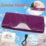 Uttiny Far Infrared Sauna Blanket, 70.8x31.4 Inches 110V 2 Zone Waterproof Detoxification Blanket with Safety Switch Used As Home Sauna for Body Shape Slimming Fitness (Purple) Uttiny Far Infrared Sauna Blanket, 70.8x31.4 Inches 110V 2 Zone Waterproof Detoxification Blanket with Safety Switch Used As Home Sauna for Body Shape Slimming Fitness (Purple)