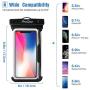 ProCase Universal Waterproof Case Cellphone Dry Bag Pouch for iPhone 11 Pro Max Xs Max XR XS X 8 7 6S Plus SE 2020, Galaxy S20 Ultra S10 S9 S8 +/Note 10+ 9, Pixel 4 XL up to 6.9" - 2 Pack, Black